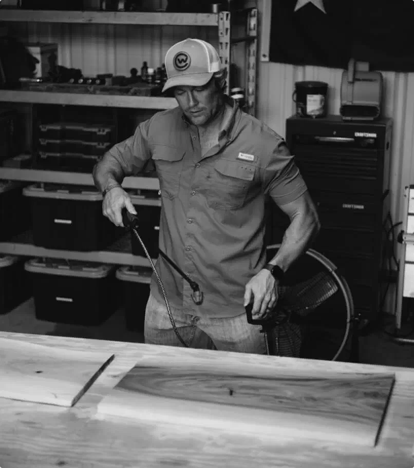Selecting a live-edge slab