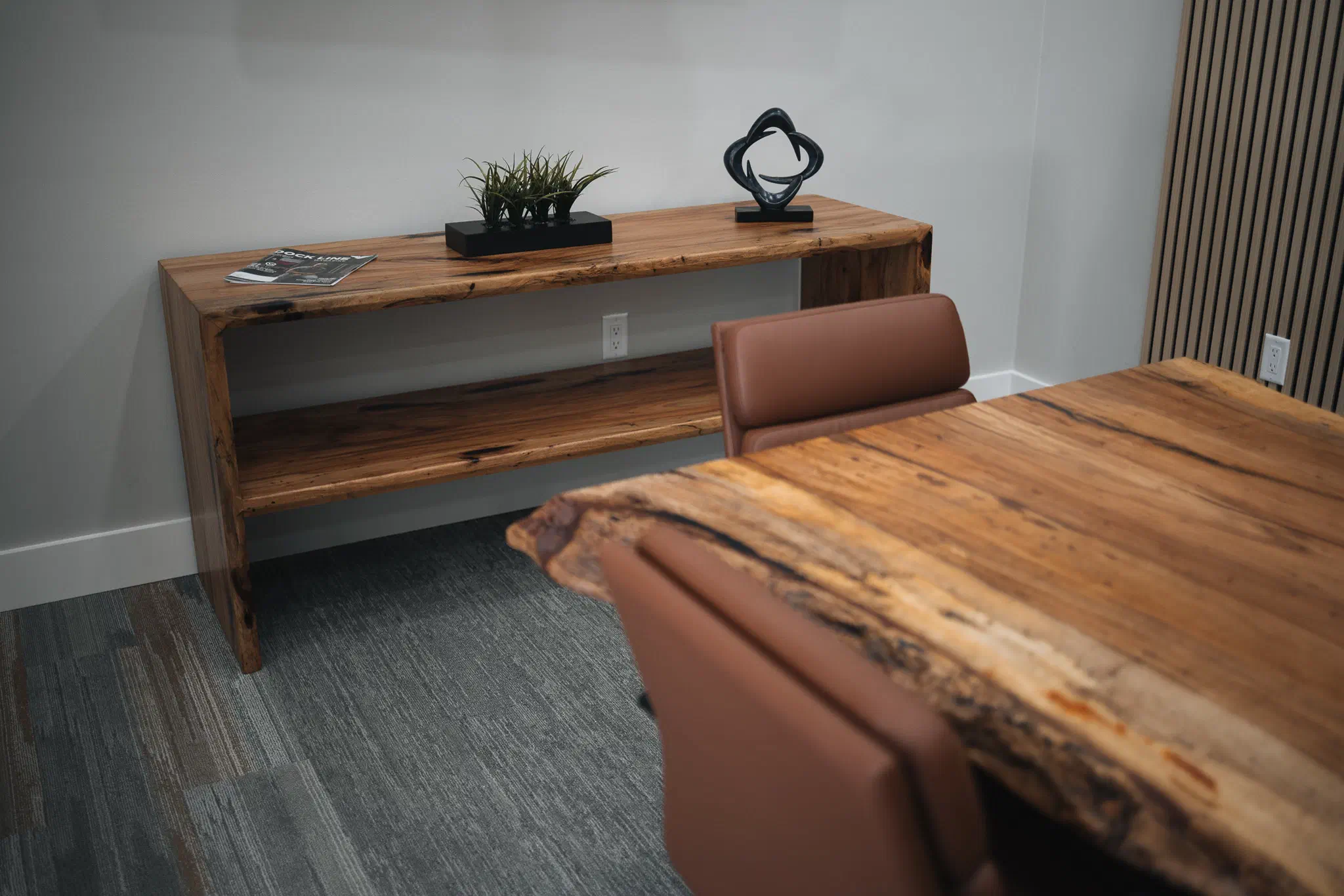 Dry Creek Conference Table, Media Table and Wall Art