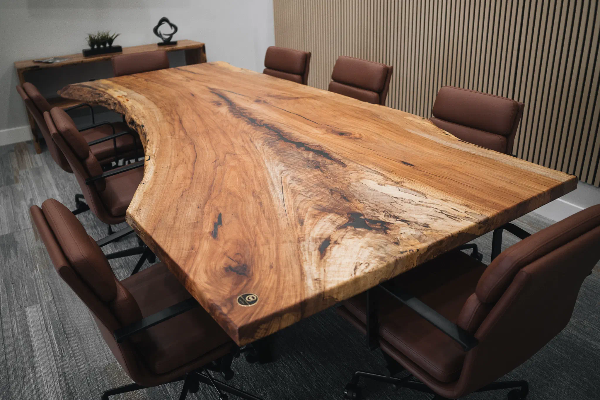 Pecan conference and media table