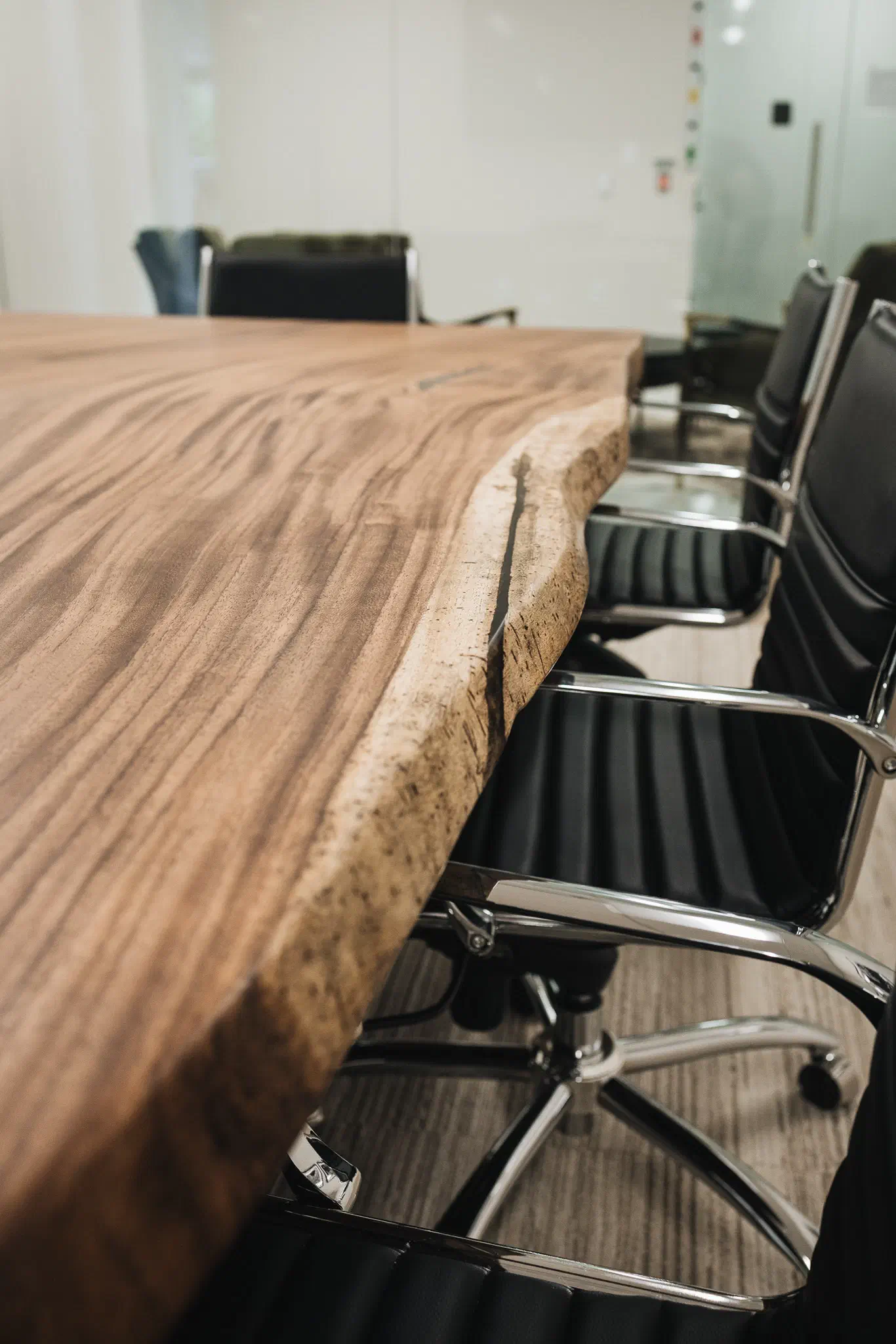 Parota Wood Conference Table for First State Bank of Texas