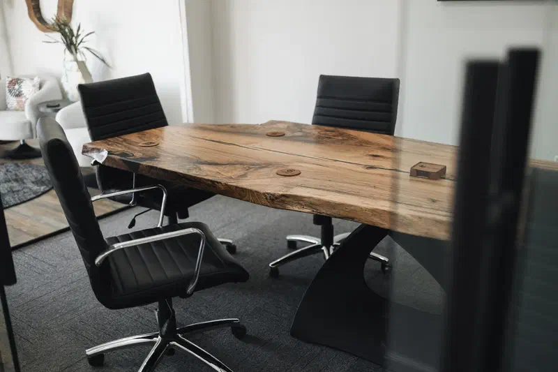 Finished table surface
