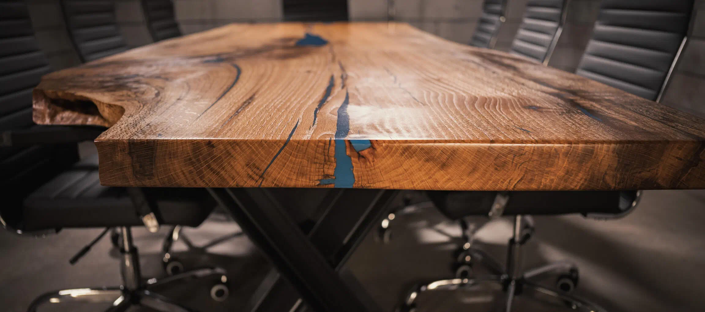 Water oak conference table